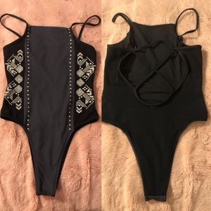 Rip curl black & gray one piece size xsmall/small